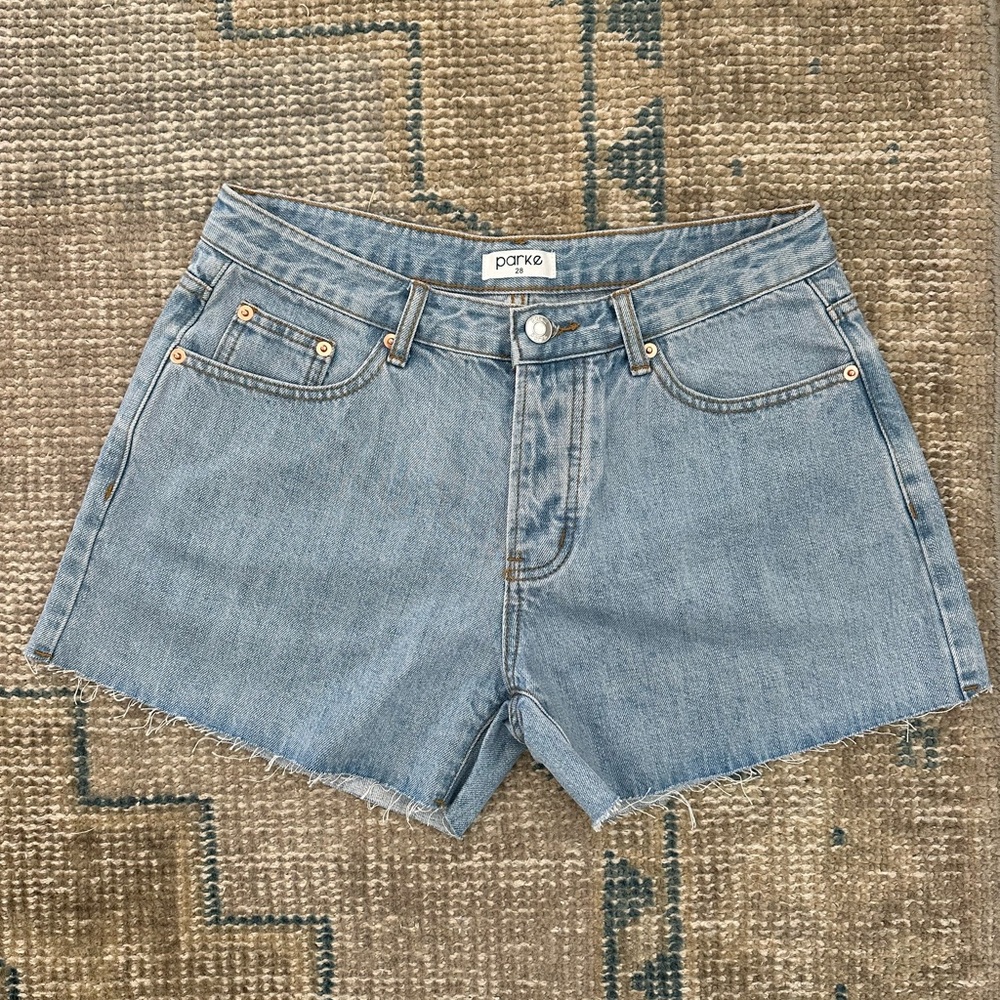 Parke Denim Shorts - “Low Rise Baggy Shorts”